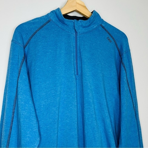 Tasc Carrollton Lightweight Organic Blend 1/4 Zip Jaspe Performance Pullover L - Picture 4 of 9